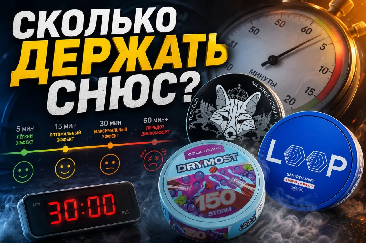 Article | Сколько держать снюс - Nicpack