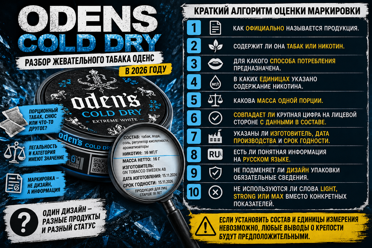 Article ODENS COLD DRY-1
