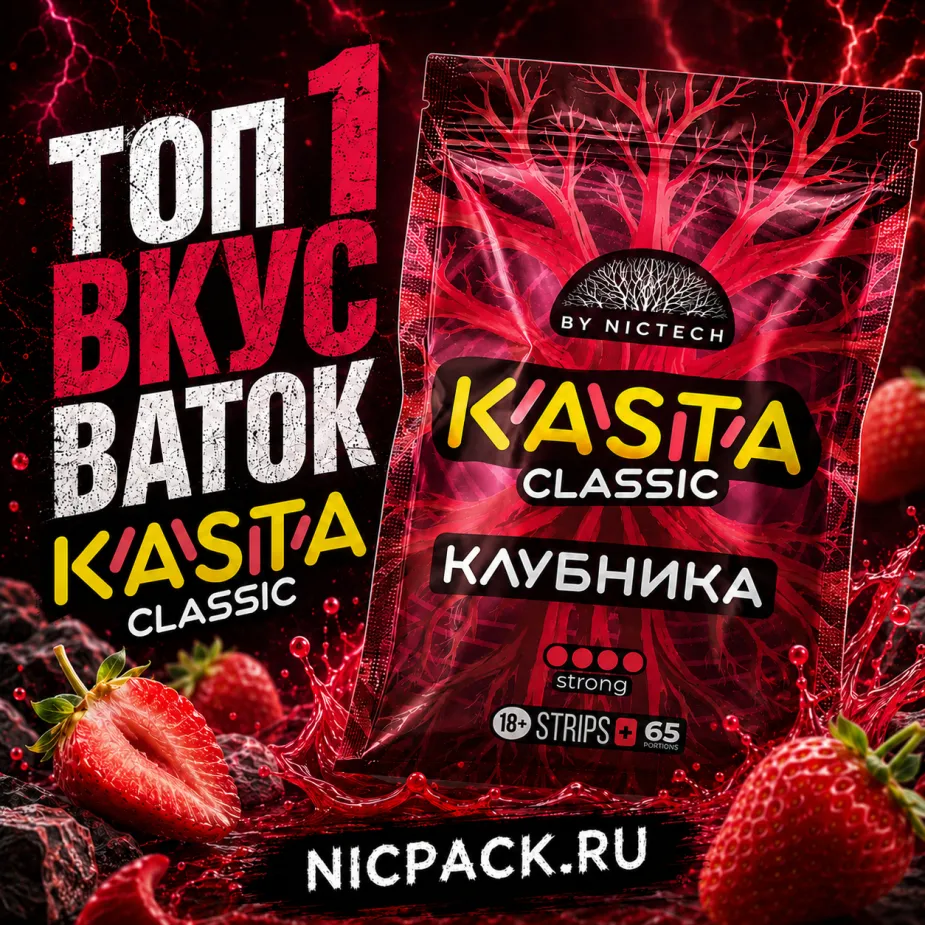 TOP 1 | Ватки KASTA Клубника - Nicpack
